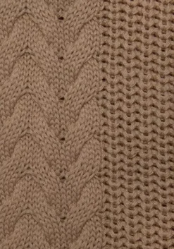 LASCANA Ajourpullover Camelfarben