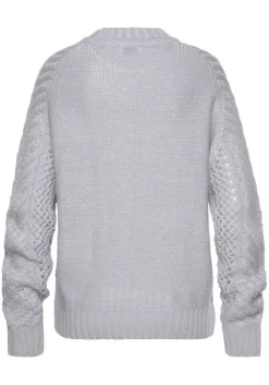 Online LASCANA Ajourpullover Bleu