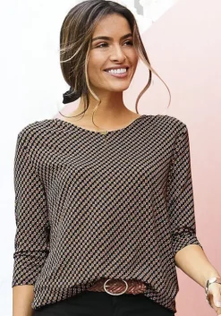 Vivance 3/4-Arm-Shirt Schwarz