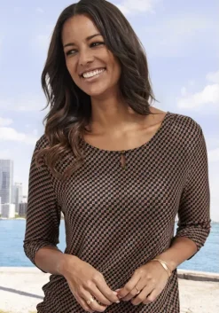 Vivance 3/4-Arm-Shirt Schwarz