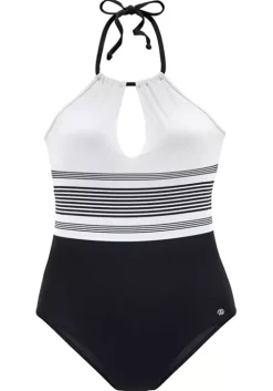 Hot JETTE Badeanzug Schwarz-Weis