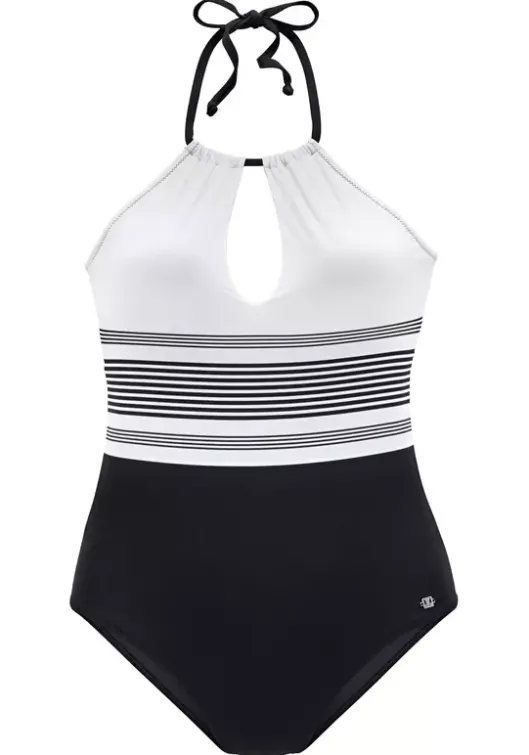 Hot JETTE Badeanzug Schwarz-Weis