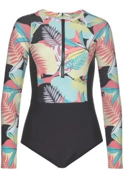 New LASCANA ACTIVE Badeanzug"Layne" Turkis-Gelb-Bedruckt