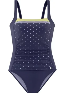 Clearance LASCANA Badeanzug"Monri" Blau-Gelb-Bedruckt