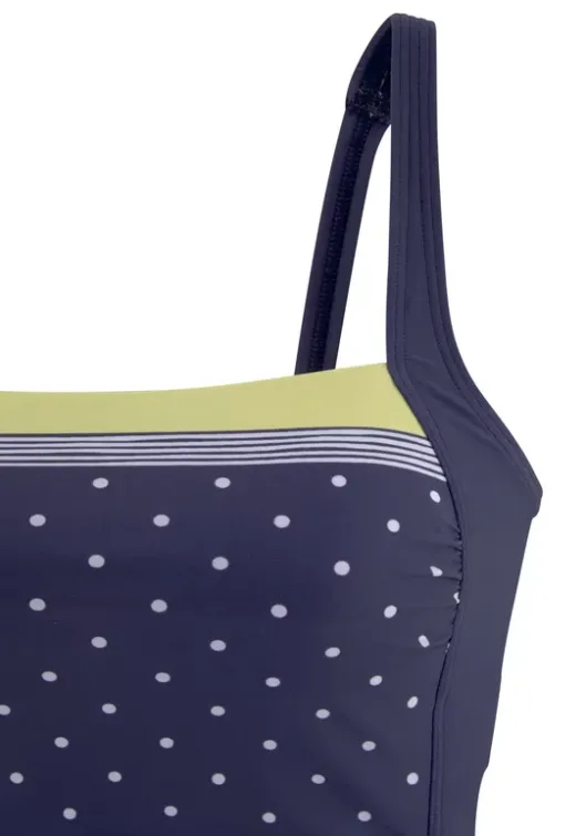 Clearance LASCANA Badeanzug"Monri" Blau-Gelb-Bedruckt
