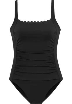 Hot LASCANA Badeanzug"Scallop" Schwarz