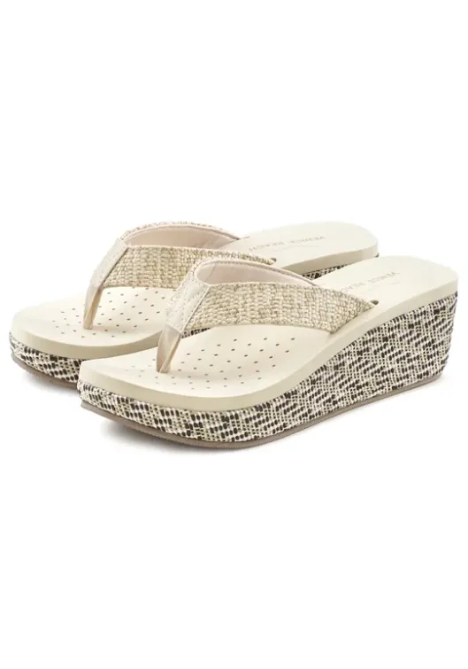 Hot Venice Beach Badezehentrenner Beige