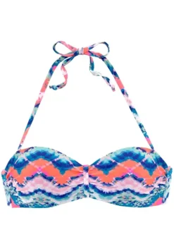 Outlet Bandeau-Bikini-Top"Face" Bandeau-Bikinis