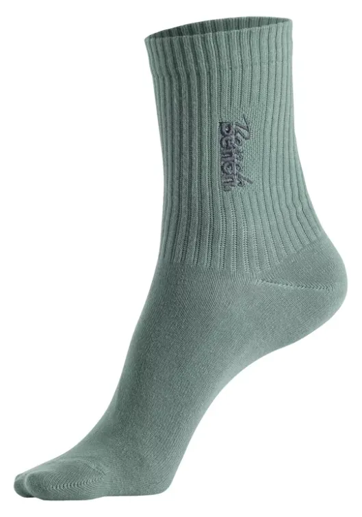 Discount Bench. Basicsocken 1X Schwarz, 1X Anthrazit-Meliert, 1X Pistazie