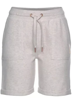 Discount Bench. Bermudas"-Kurze Sweathose" Beige-Meliert