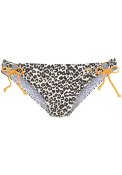 Clearance Buffalo Bikini-Hose"Kitty" Braun-Bedruckt