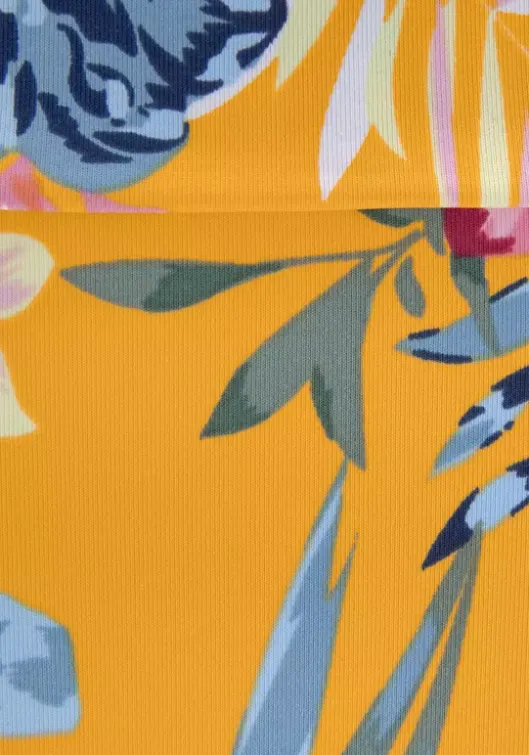 Online Bench. Bikini-Hose"Maui" Gelb-Bedruckt