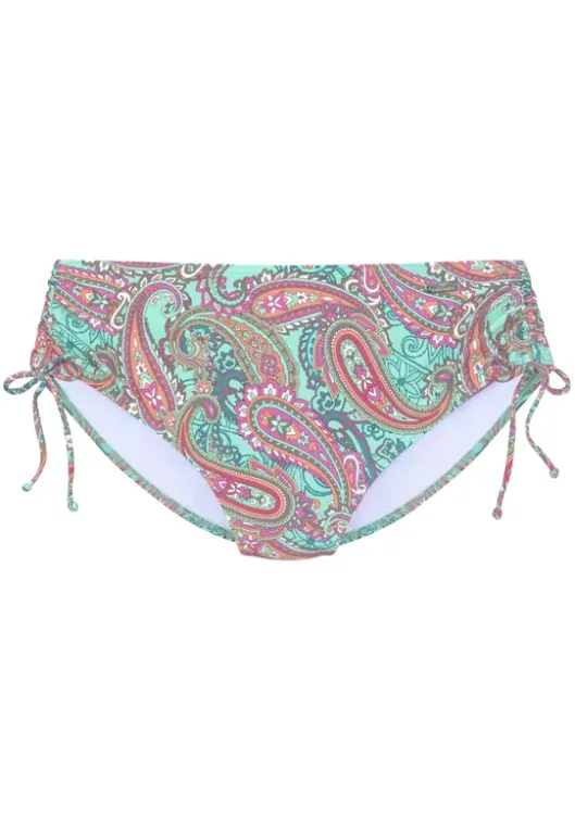 Hot Venice Beach Bikini-Hose"Paislee" Mint Bedruckt