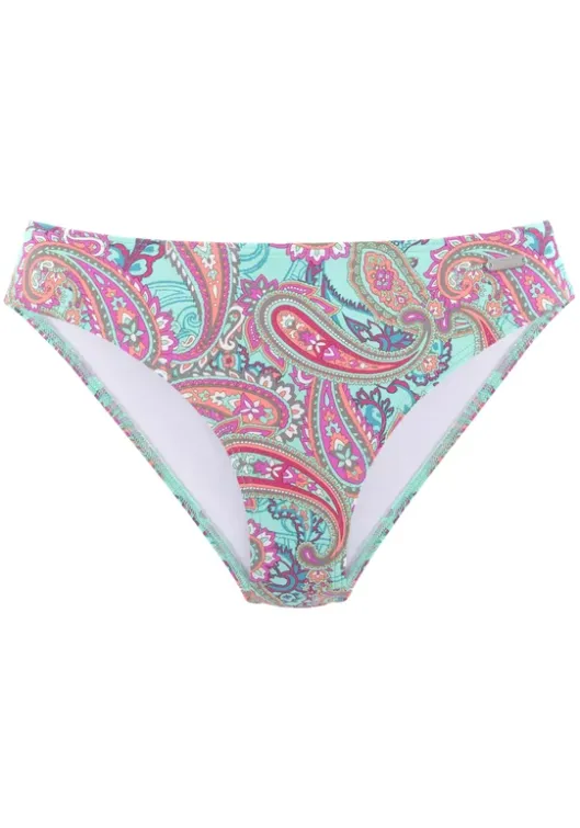 Outlet Venice Beach Bikini-Hose"Paislee" Mint-Bedruckt