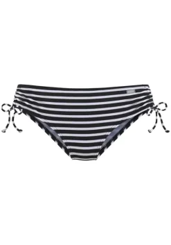 Online Venice Beach Bikini-Hose"Summer" Schwarz-Weis-Gestreift