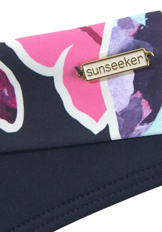 Hot Sunseeker Bikini-Hose"Tahiti" Marine-Bedruckt