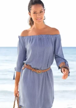 Best LASCANA Blusenkleid Blau-Weis