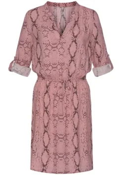 Hot Buffalo Blusenkleid Rose-Bedruckt