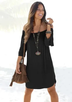 Discount LASCANA Blusenkleid Schwarz