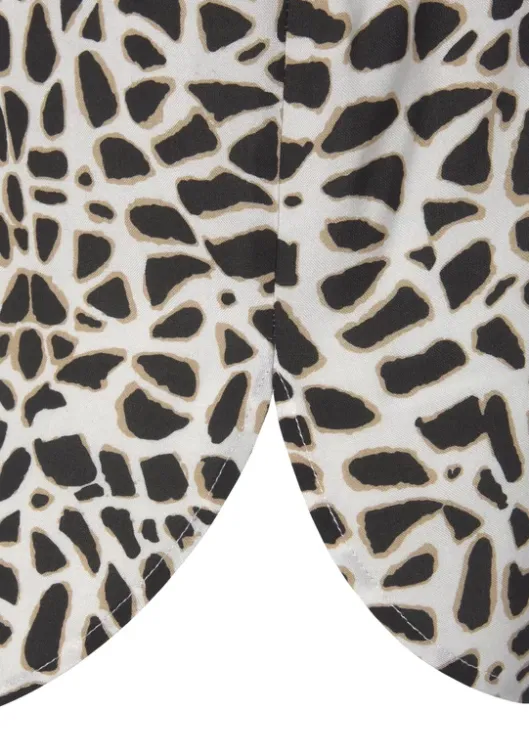 LASCANA Blusentop Creme-Schwarz