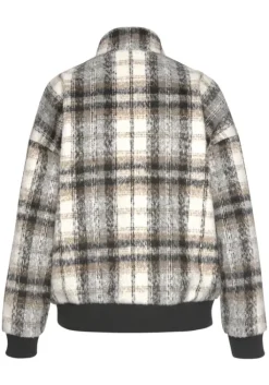 Hot Buffalo Bomberjacke Creme-Braun-Schwarz