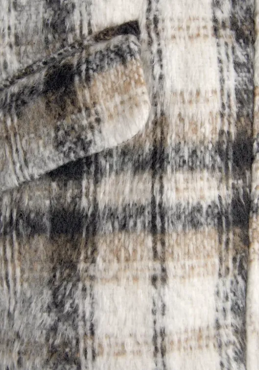Hot Buffalo Bomberjacke Creme-Braun-Schwarz