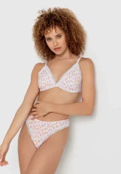 Clearance LSCN by LASCANA Bralette Weis Bedruckt