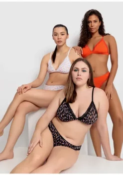 Clearance LSCN by LASCANA Bralette Weis Bedruckt