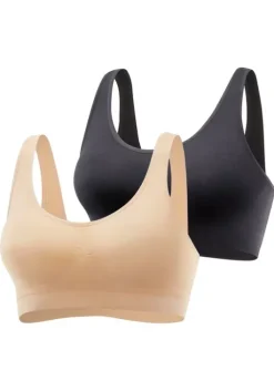 Discount petite fleur Bralette-Bh Caramel+Schwarz