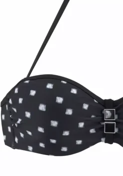 Hot LASCANA Bugel-Bandeau-Bikini Schwarz-Weis