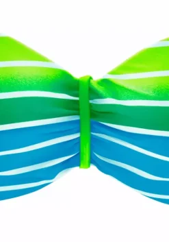 Best Venice Beach Bugel-Bandeau-Bikini Turkis-Gestreift