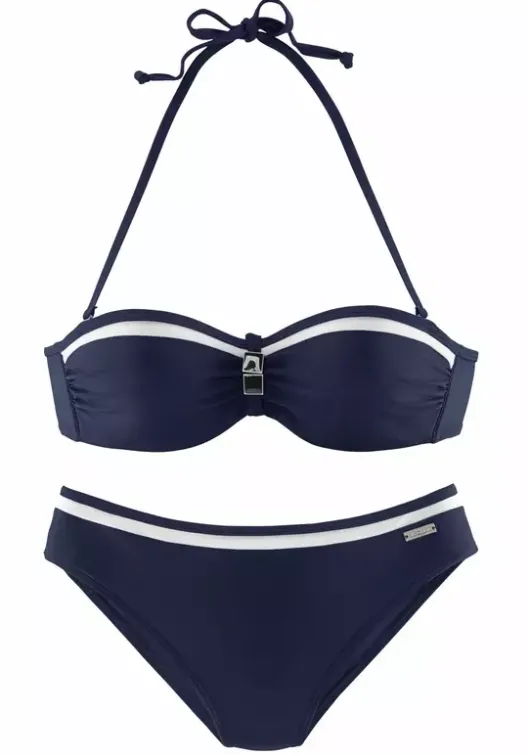 Hot Bugel-Bandeau-Bikini"Yacht" Nachhaltige Bademode