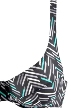 Discount LASCANA Bugel-Bikini Schwarz-Bedruckt