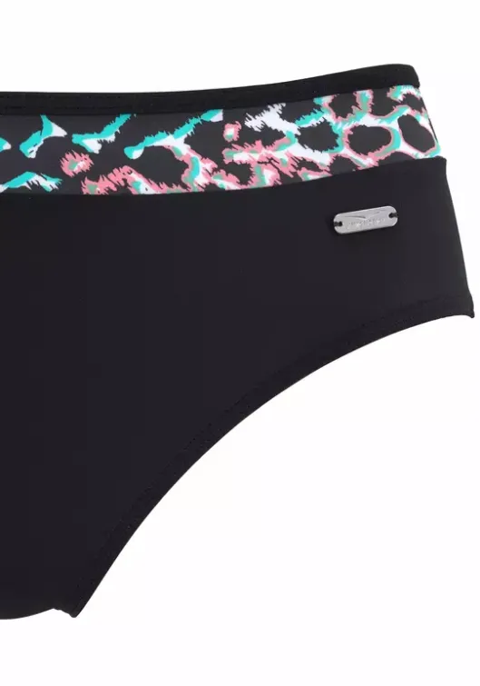 New Venice Beach Bugel-Bikini Schwarz-Bedruckt