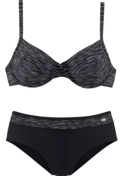 New KangaROOS Bugel-Bikini Schwarz-Bedruckt