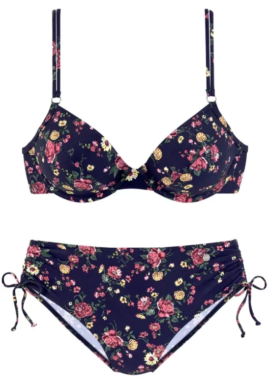 Outlet LASCANA Bugel-Bikini"Anika" Blau-Bedruckt