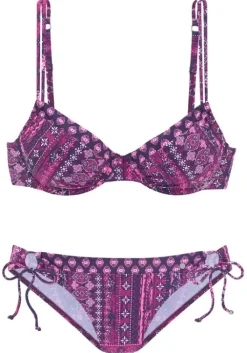 Best s.Oliver Bugel-Bikini"Medley" Magenta Bedruckt