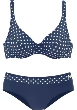 New LASCANA Bugel-Bikini"Rubel" Marine-Weis