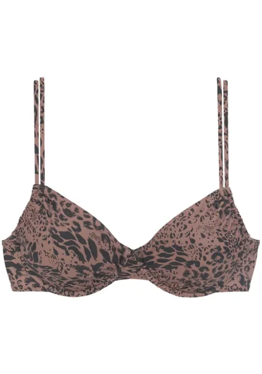 Outlet LASCANA Bugel-Bikini-Top"Asha" Braun-Schwarz