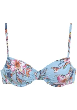 Clearance LASCANA Bugel-Bikini-Top"Malia" Hellblau-Bedruckt
