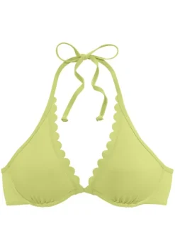 LASCANA Bugel-Bikini-Top"Scallop" Gelb