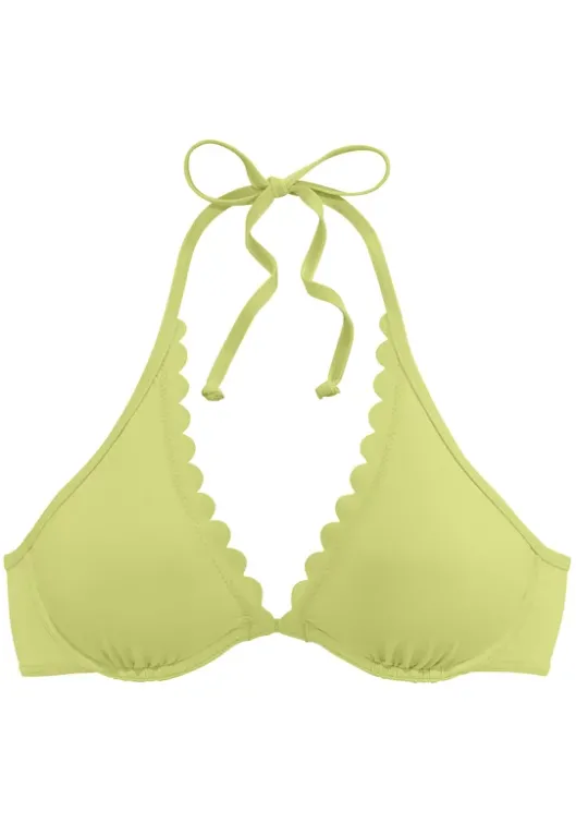 LASCANA Bugel-Bikini-Top"Scallop" Gelb
