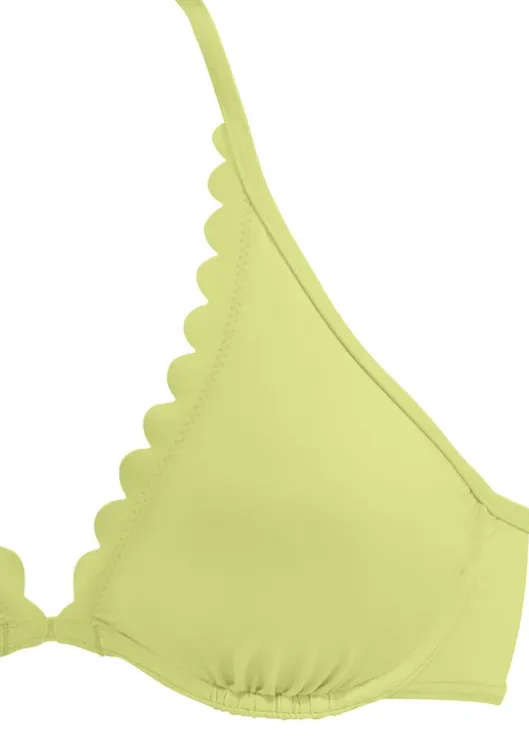 LASCANA Bugel-Bikini-Top"Scallop" Gelb