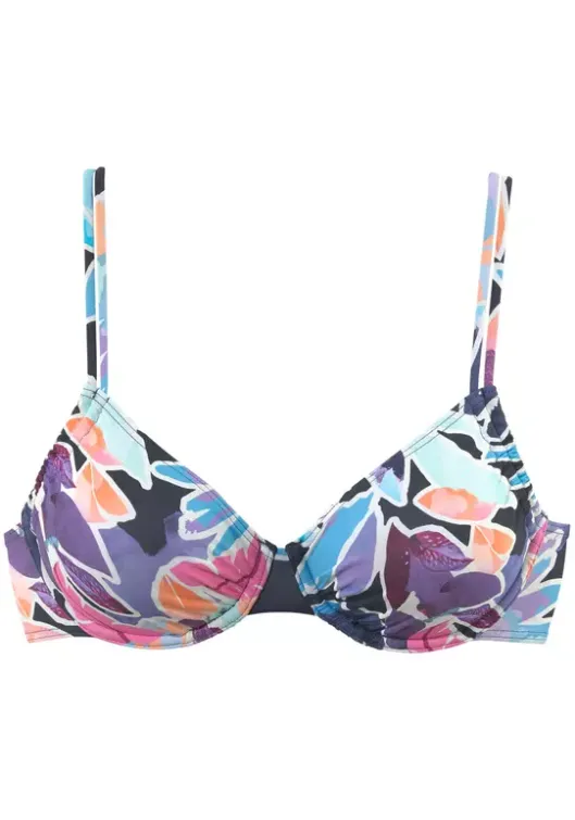 Discount Sunseeker Bugel-Bikini-Top"Tahiti" Marine-Bedruckt