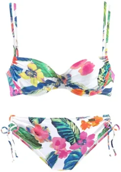 LASCANA Bugel-Bikini"Tropic" Weis-Bedruckt