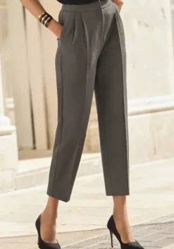 Clearance LASCANA Bugelfaltenhose Olivgrun