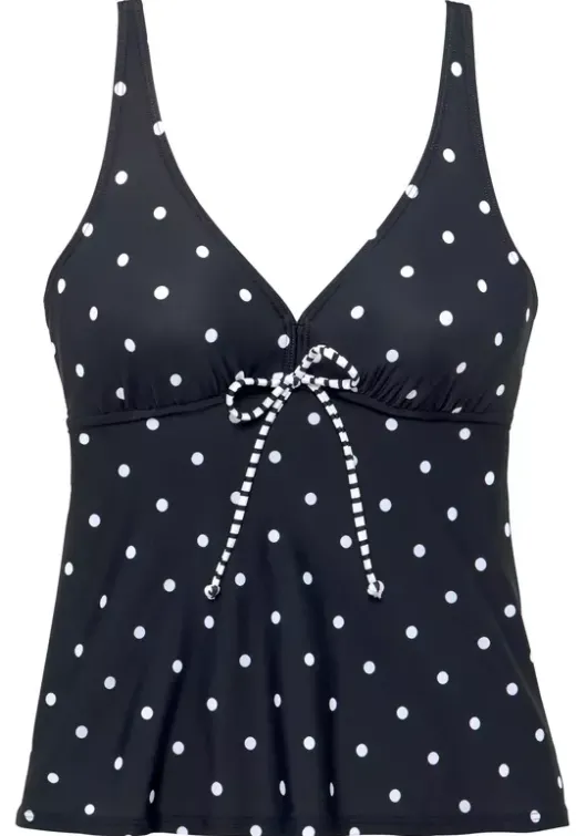 Outlet s.Oliver Bugel-Tankini-Top"Audrey" Schwarz-Weis
