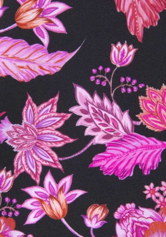 Online LASCANA Bugel-Tankini-Top"Bohemian" Schwarz-Pink