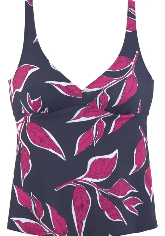 Clearance LASCANA Bugel-Tankini-Top"Cataleya" Marine-Bedruckt