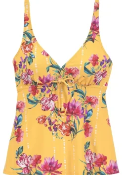 Clearance Sunseeker Bugel-Tankini-Top"Modern" Gelb-Bedruckt